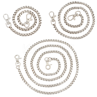 3 Strand 3 Style Iron Box Chains Bag Strap FIND-WR0002-61-1