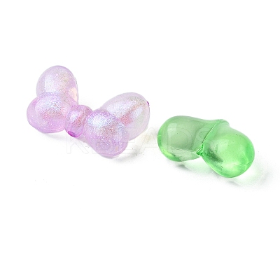 106Pcs 11 Styles Transparent Mixed Colors Acrylic Beads with Strong Stretchy Beading Elastic Thread OACR-FS0001-60-1