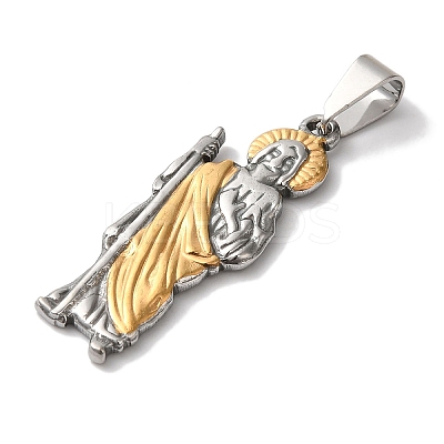 PVD Vacuum Plating 304 Stainless Steel Pendants STAS-L081-037GP-1