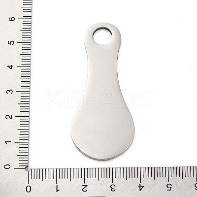 Anti-Tarnish 201 Stainless Steel Big Pendants STAS-R002-07P-1