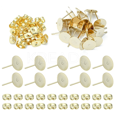 20Pcs 304 Stainless Steel Stud Earring Findings STAS-YW0001-42C-1