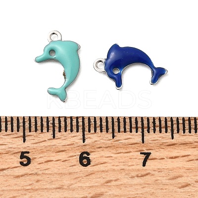 304 Stainless Steel Enamel Charms LS-STAS-Q363-14C-P-1