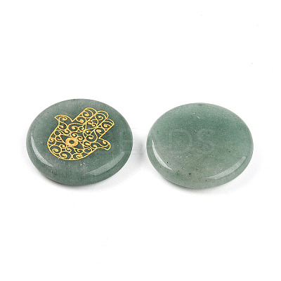 Natural Green Aventurine Cabochons G-N345-06D-1