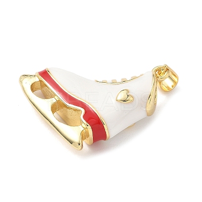 Brass Enamel Pendants KK-L239-041G-1