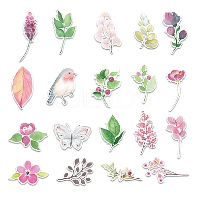 50Pcs PVC Paper Stickers LS-PW-WG7F01D-01-1