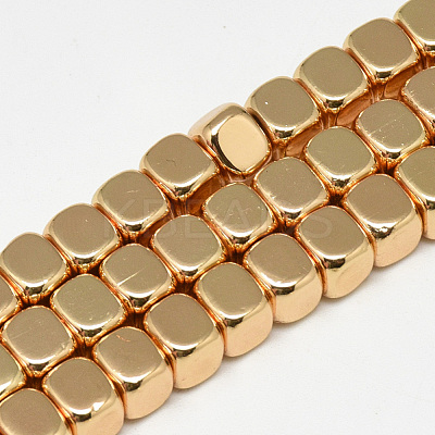 Electroplate Non-magnetic Synthetic Hematite Beads Strands G-Q465-33KC-1