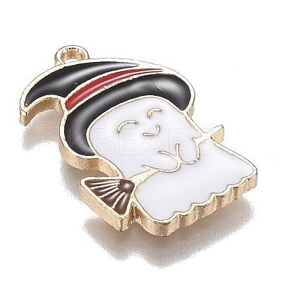 Halloween Theme Alloy Enamel Pendants ENAM-J649-03LG-1