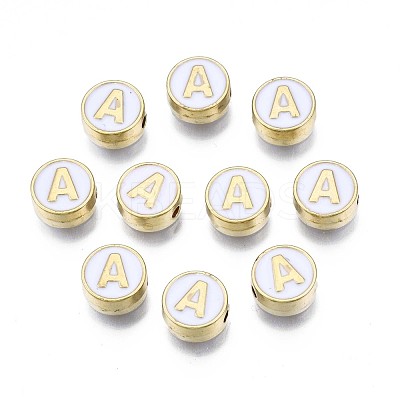 Alloy Enamel Beads ENAM-N052-006-01A-RS-1