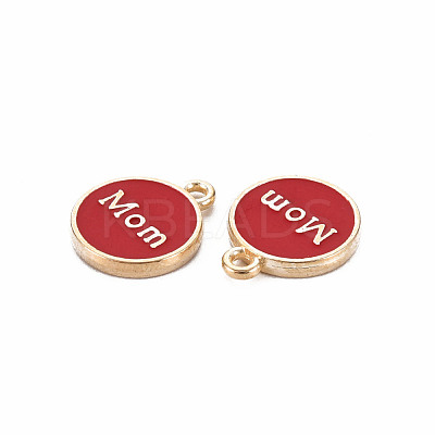 Mother's Day Alloy Enamel Charms ENAM-T016-11G-RS-1