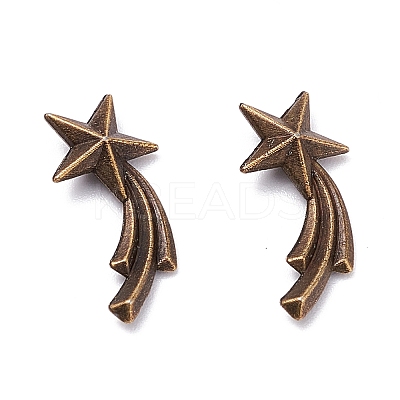 Zinc Alloy Cabochons PALLOY-WH0036-23AB-1