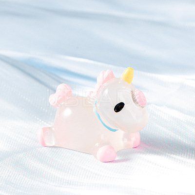 Unicorn Luminous Resin Ornament LUMI-PW0006-18A-1