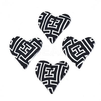 Handmade Polymer Clay Pendants CLAY-N010-045A-1
