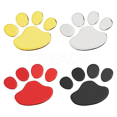 8 Sheets 4 Colors Cute PVC Self Adhesive Car Stickers STIC-FH0001-19-1