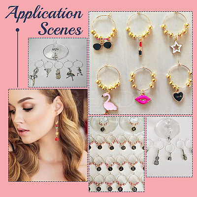 120Pcs 2 Color 316 Surgical Stainless Steel Hoop Earring Findings STAS-UN0043-01-1