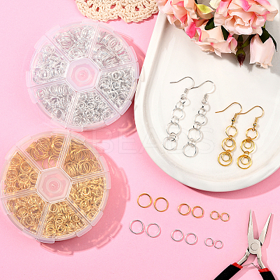 1320Pcs Iron Split Rings IFIN-SP0001-45-1