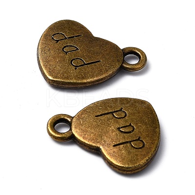Tibetan Style Alloy Family Charms X-TIBEP-5414-AB-FF-1