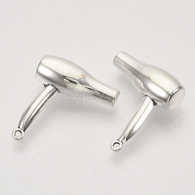 Tibetan Style Alloy Pendants TIBEP-T009-22AS-RS-1