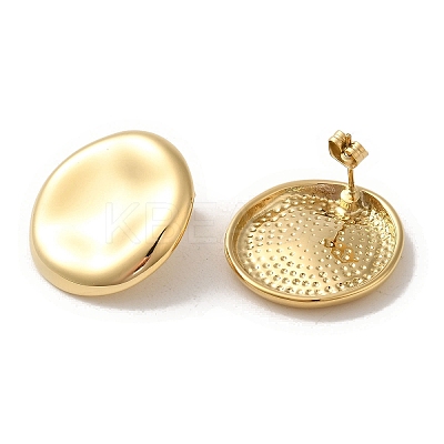 PVD Vacuum Plating 304 Stainless Steel Stud Earrings EJEW-C085-07G-1