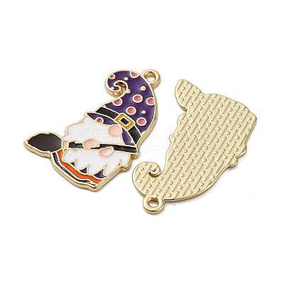 Halloween Alloy Enamel Pendants ENAM-V002-02G-G-1