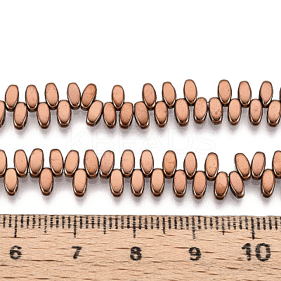 Electroplated Synthetic Non-magnetic Hematite Beads Strands G-T139-65C-1