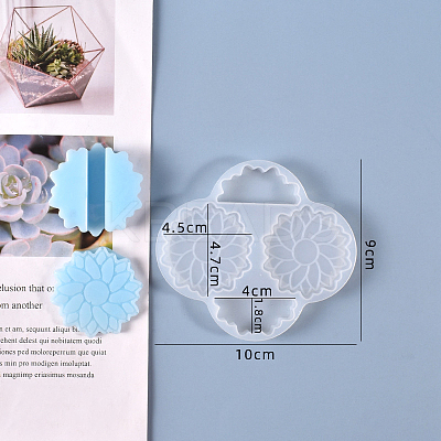 Flower Straw Topper Silicone Molds Decoration X-DIY-J003-06-1