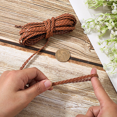 5M 3-Ply PU Leather Braided Cord LC-GF0001-12A-1