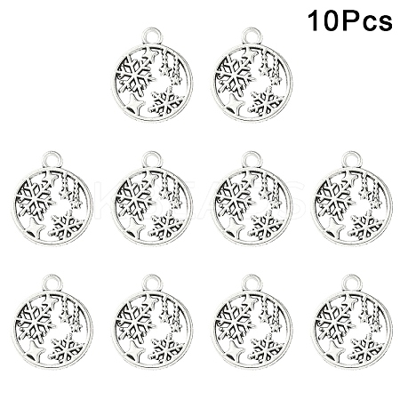 30Pcs Tibetan Style Alloy Pendants TIBEP-YW0002-22AS-1