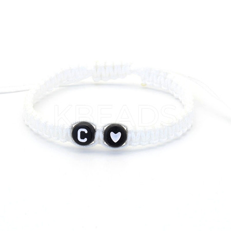 Resin Beads Braided Bead Bracelets FS-WG7326D-03-1
