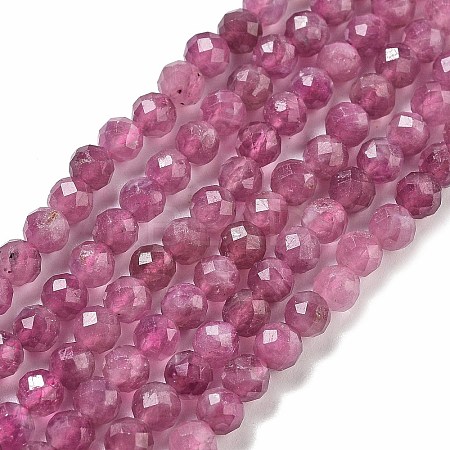 Natural Red Tourmaline Beads Strands G-B109-A01-01-1