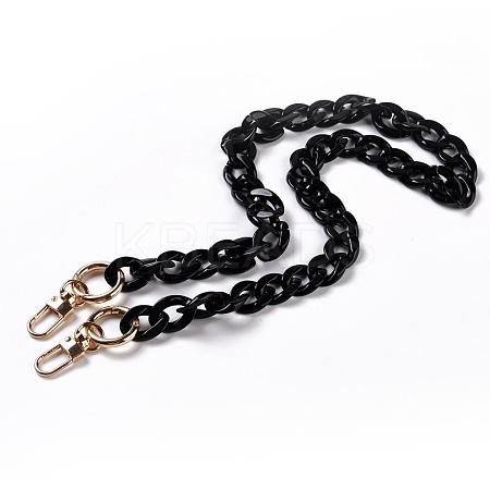 Acrylic Curb Chains Bag Straps FIND-WH0082-79B-1
