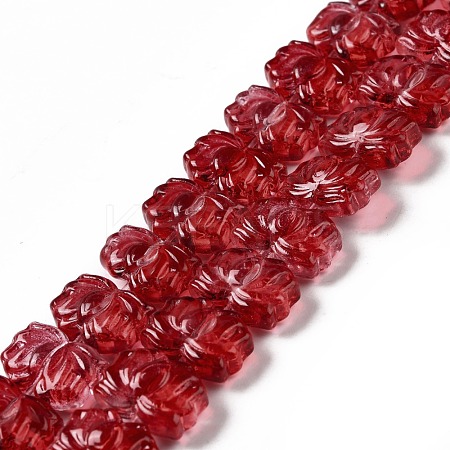 Transparent Glass Beads Strands GLAA-F114-01M-1