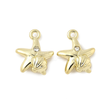 Alloy Rhinestone Charms PALLOY-F316-02A-G-1
