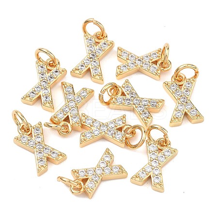 SHEGRACE Brass Micro Pave Clear Cubic Zirconia Pendants XGRQ29573-394G-X-1