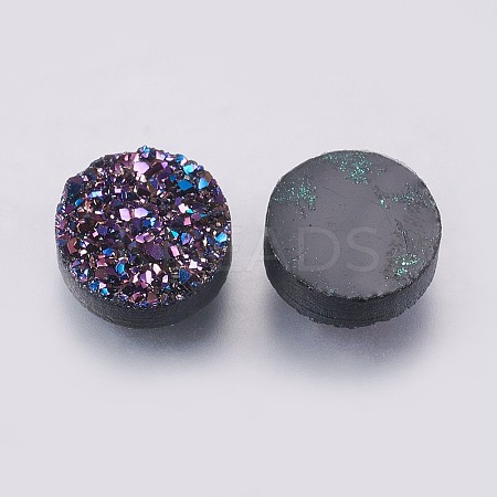 Imitation Druzy Gemstone Resin Cabochons LS-RESI-E012-02F-1