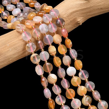 Natural Red Agate Beads Strands G-K389-B90-01-1