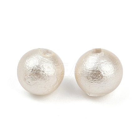 Compressed Cotton Pearl Beads WOVE-V001-A02-6mm-1