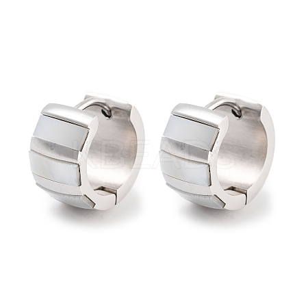 304 Stainless Steel Hoop Earrings EJEW-C096-28C-P-1