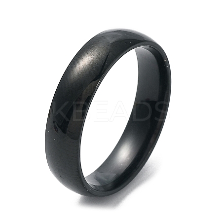 Ion Plating(IP) 304 Stainless Steel Flat Plain Band Rings STAS-I160-B-21mm-B-1