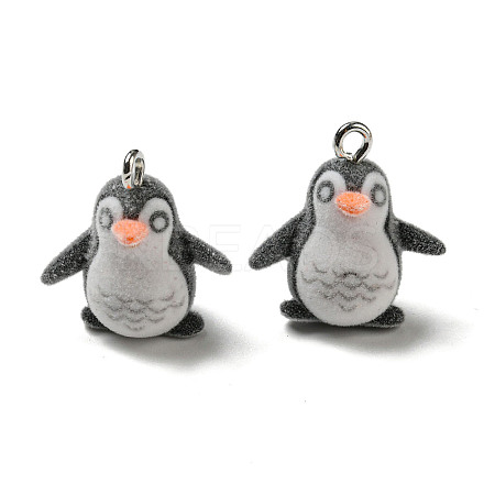 Flocky Resin Pendants RESI-D012-01E-1