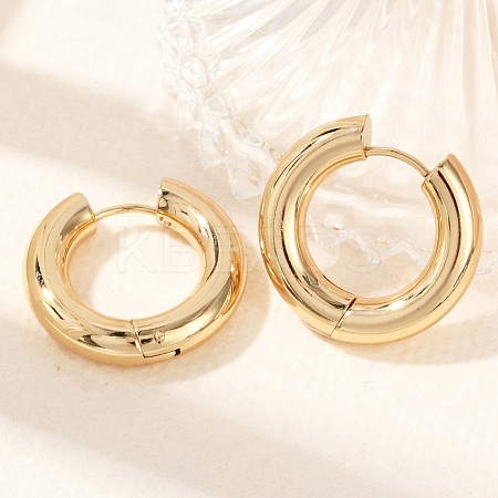 202 Stainless Steel Huggie Hoop Earrings LS-EJEW-O087-08B-G-1