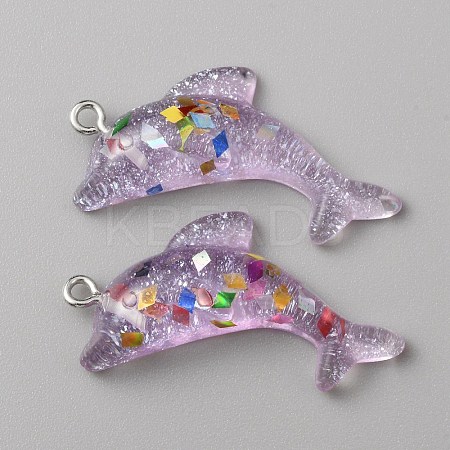 Transparent Resin Pendants DIY-TAC0020-25G-1