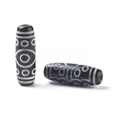Tibetan Style 15-Eye dZi Beads TDZI-D008-24-1