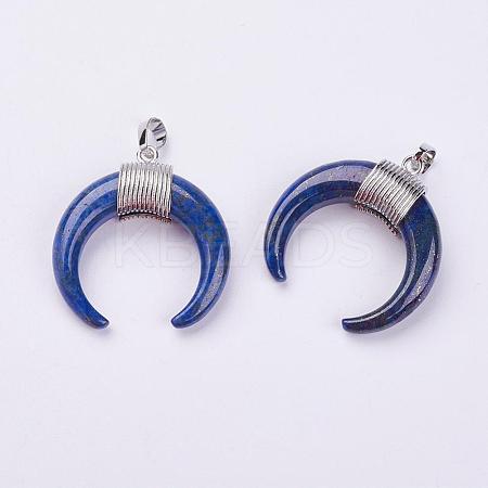 Naturalapis Lazuli Pendants G-L466-B04-1