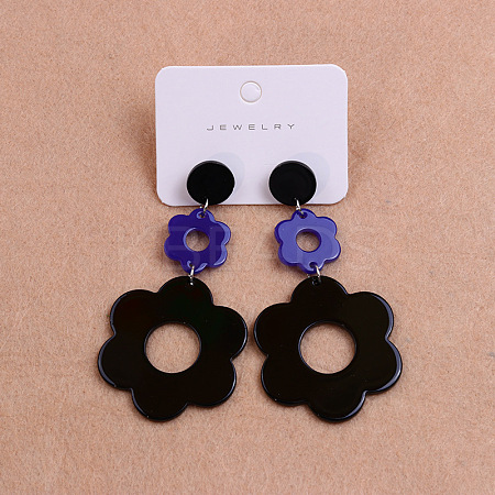 304 Stainless Steel Dangle Stud Earrings FS-WG4F7EC-07-1