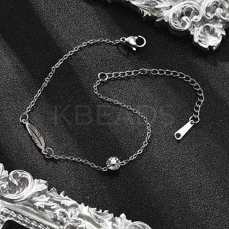 201 Stainless Steel Cable Chain Bracelets LS-BJEW-H205-01E-P-1