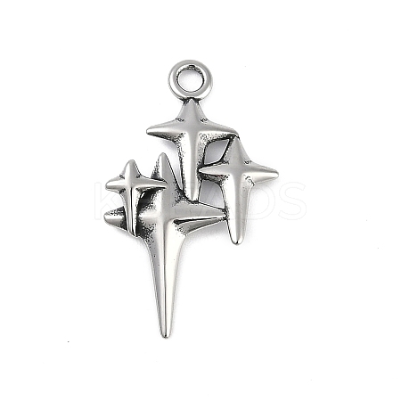 316 Surgical Stainless Steel Pendants STAS-G349-39AS-1