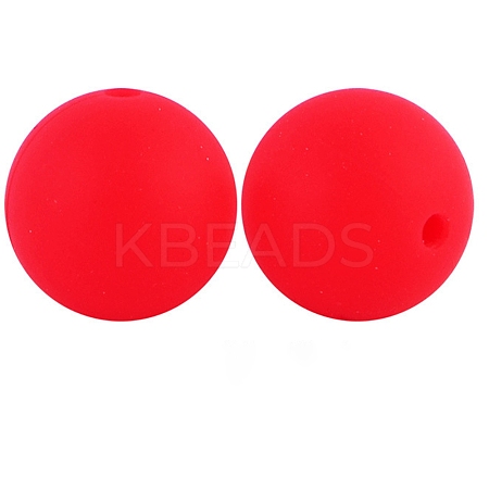 Silicone Beads Round Rubber Bead 15MM Loose Spacer Beads for DIY Supplies Jewelry Keychain Making FIND-SX0001-188-1