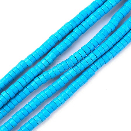 Synthetic Turquoise Beads Strands X-TURQ-G110-4x2mm-06-1