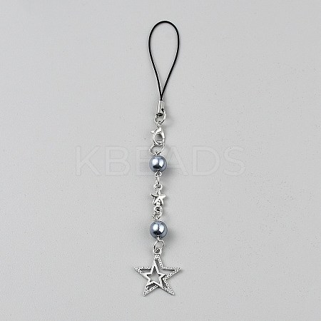 Hollow Star Alloy Pendant Decorations HJEW-WH20021-05-1