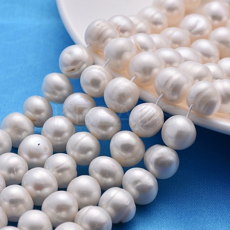 Natural Cultured Freshwater Pearl Beads Strands X-PEAR-S005-12-13MM-3-1